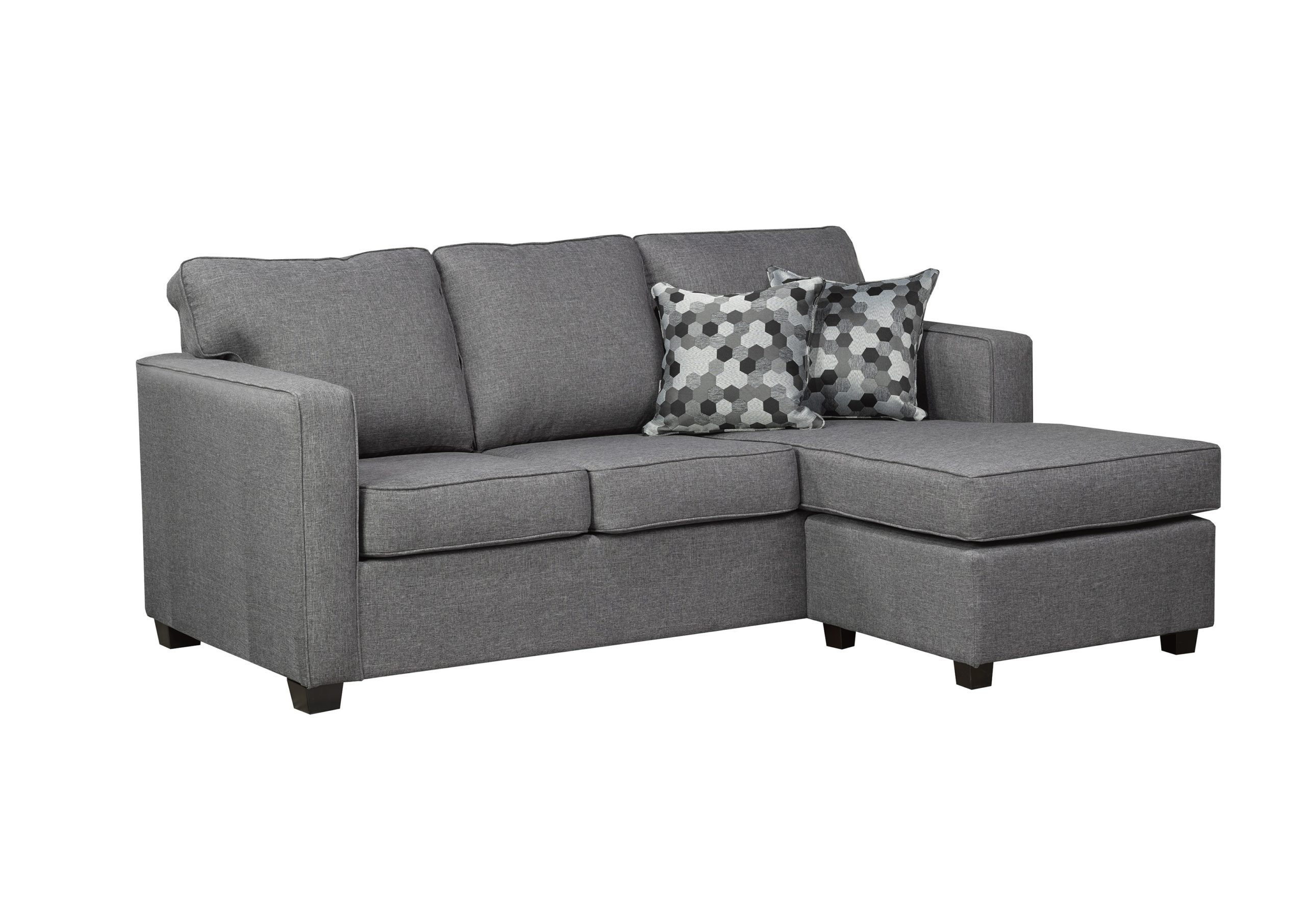 Contemporary Grey Sofa with Chaise - Arrow Furniture