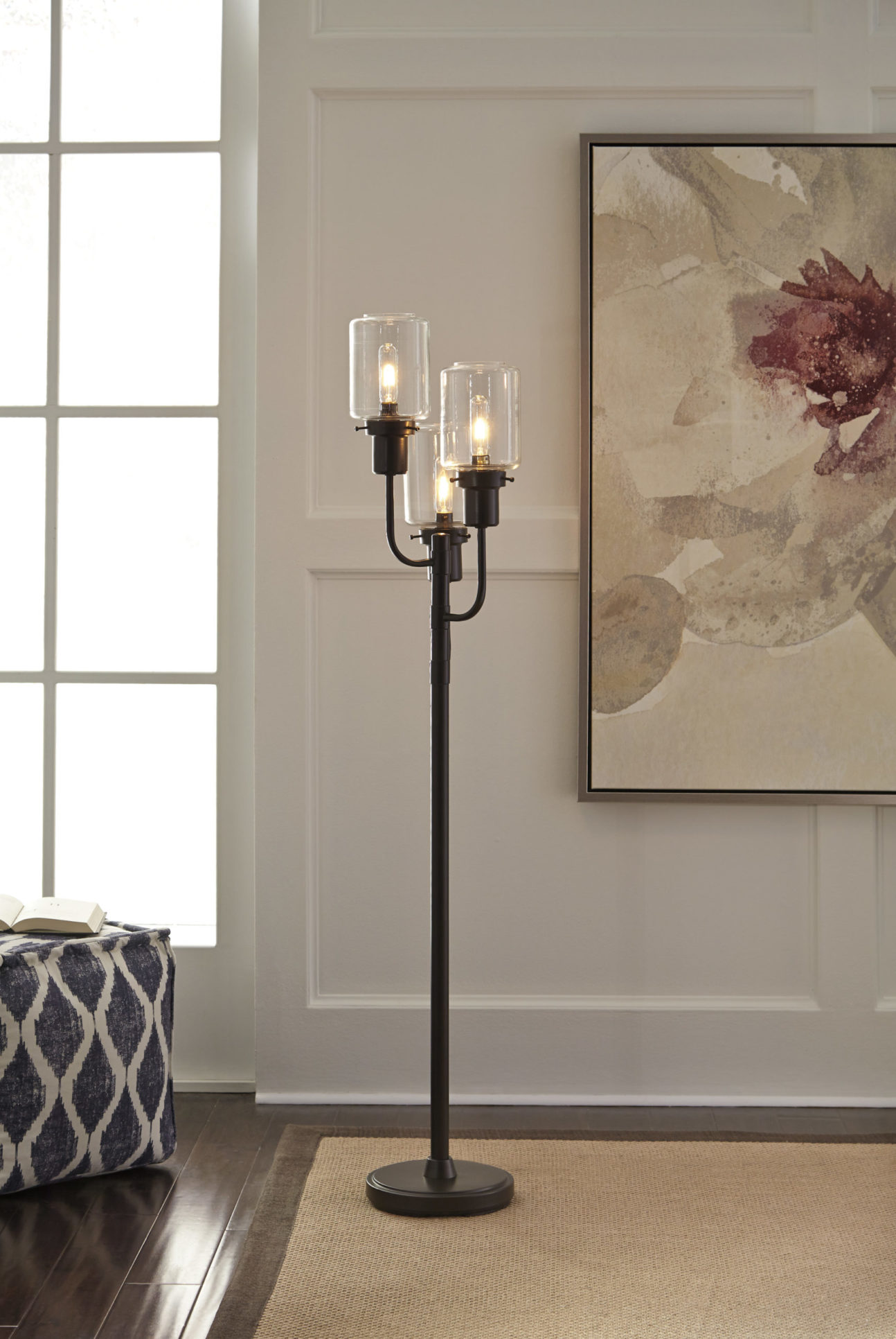 Contemporary Metal Floor Lamp - Image 2