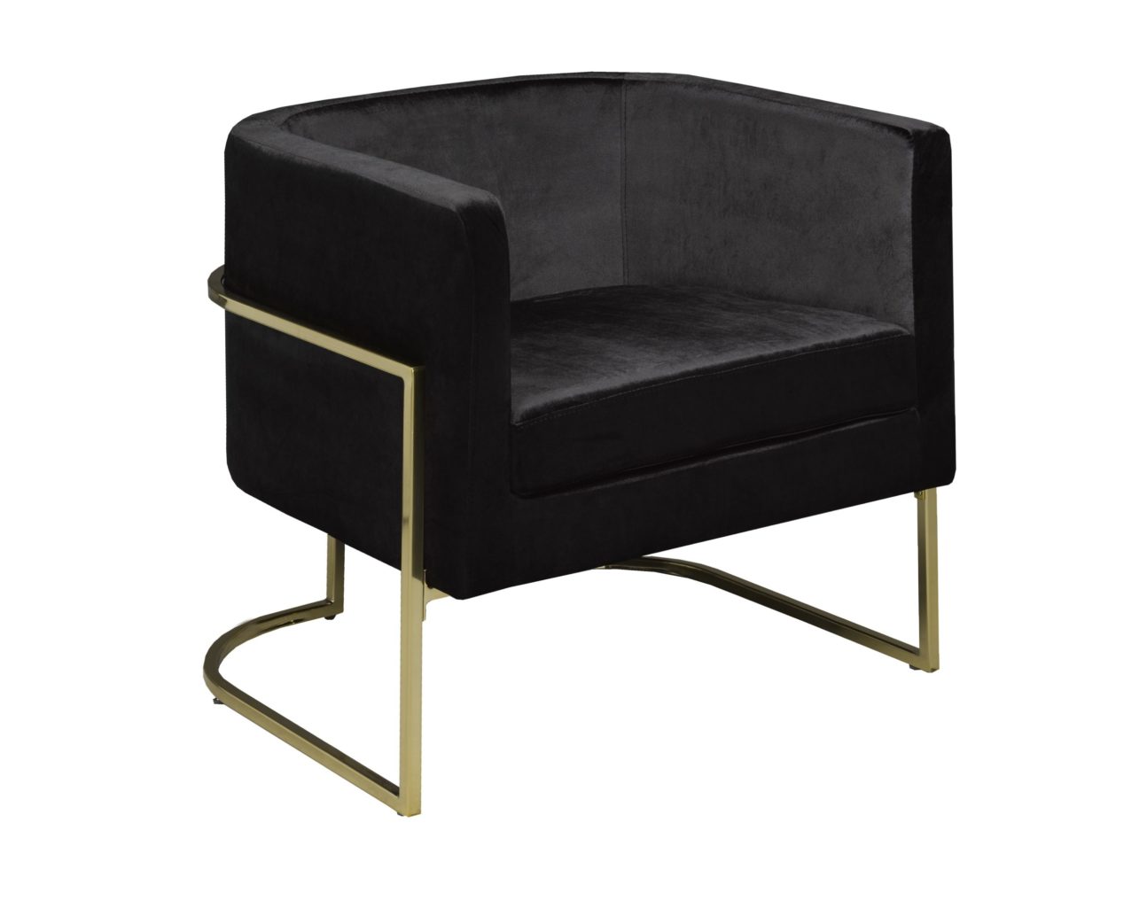 Retro Black Accent chair