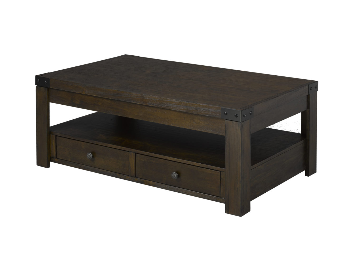 Rustic Walnut Lift Top Occasional Tables - Image 2