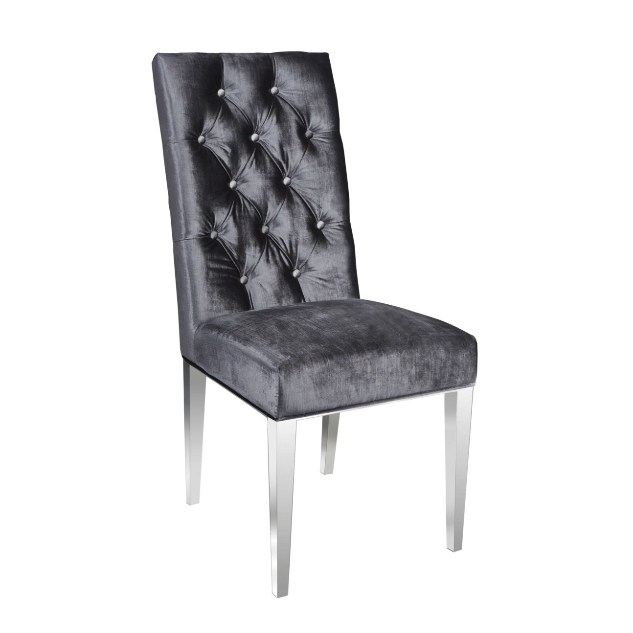 Contemporary Charcoal Dining Chair