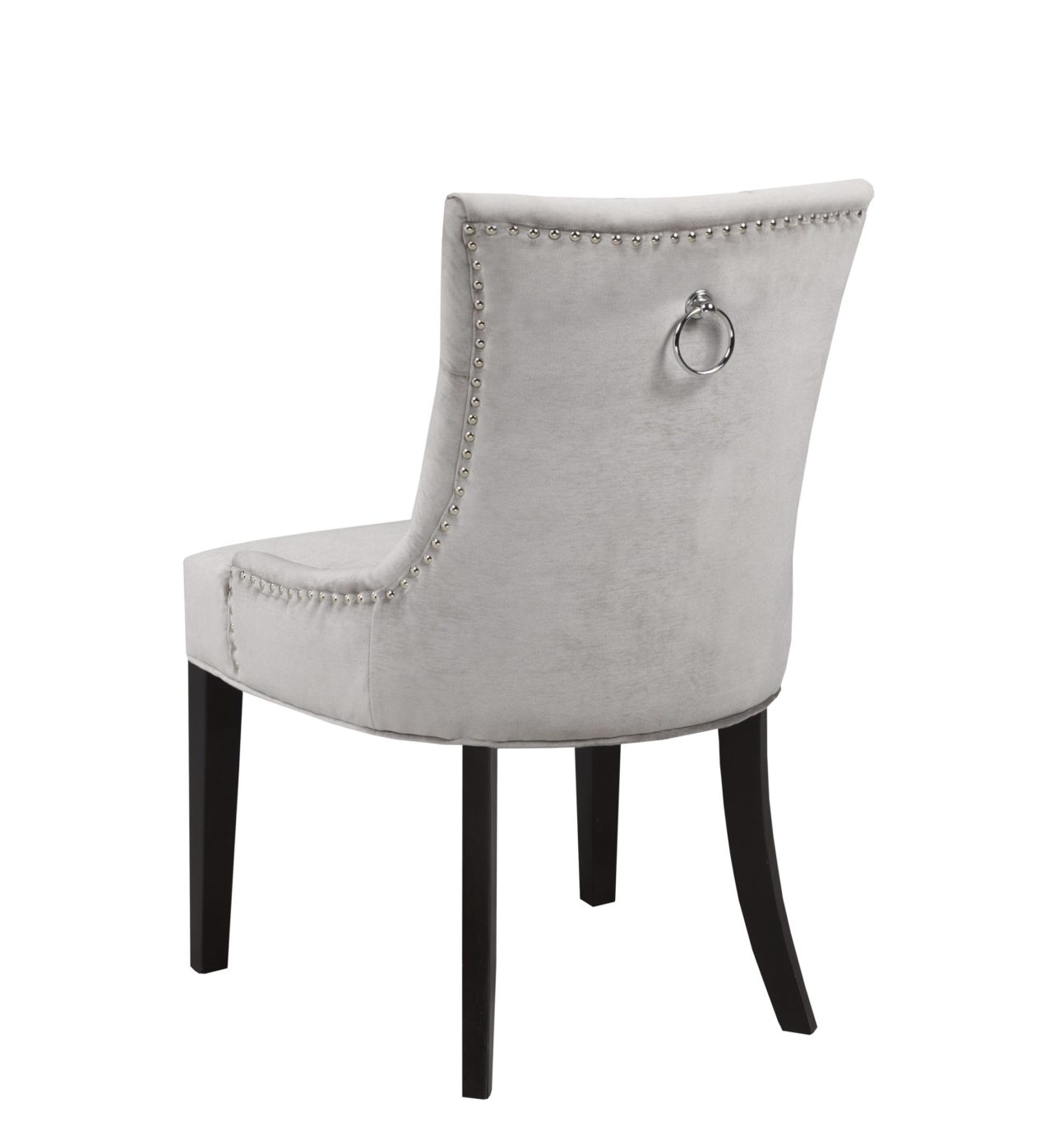 Transitional Tufted Grey Dining Chair - Image 2