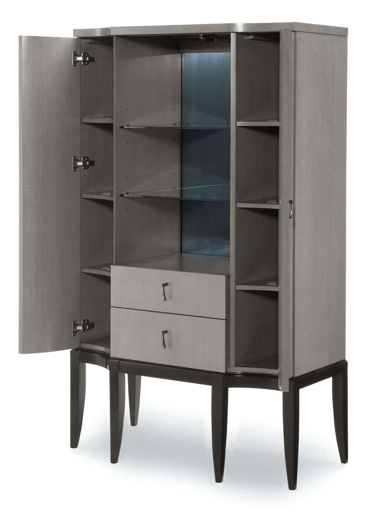 Transitional Platinum Bar Cabinet - Image 2