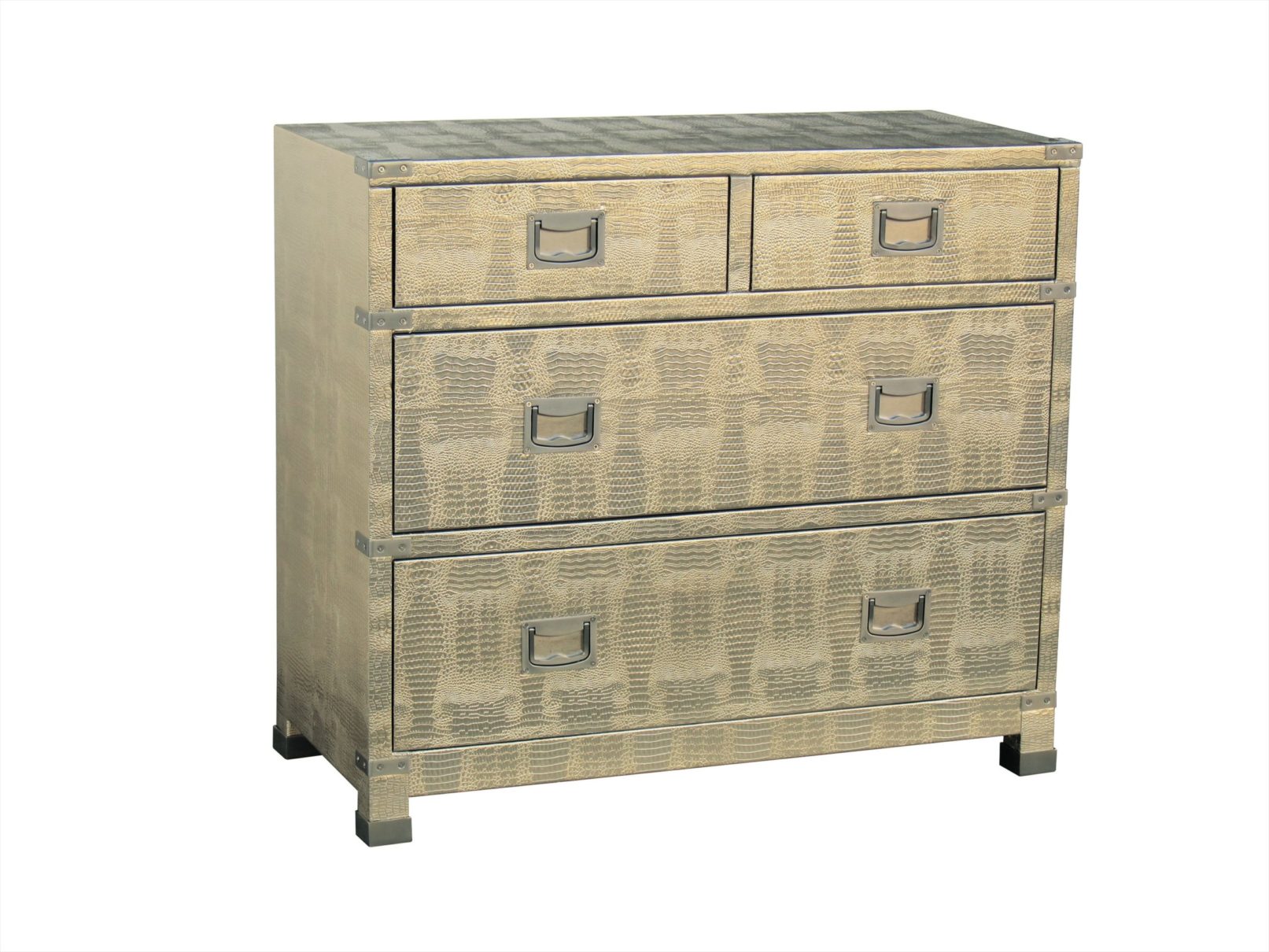 Contemporary Gold Accent Chest Arrow Furniture