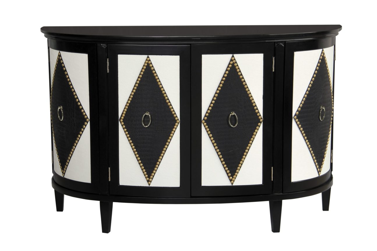 Retro Black Diamond Console