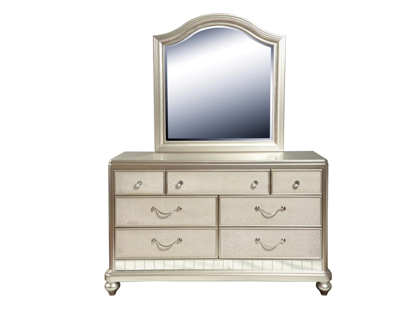Transitional Champagne Silver Youth Bedroom - Image 3