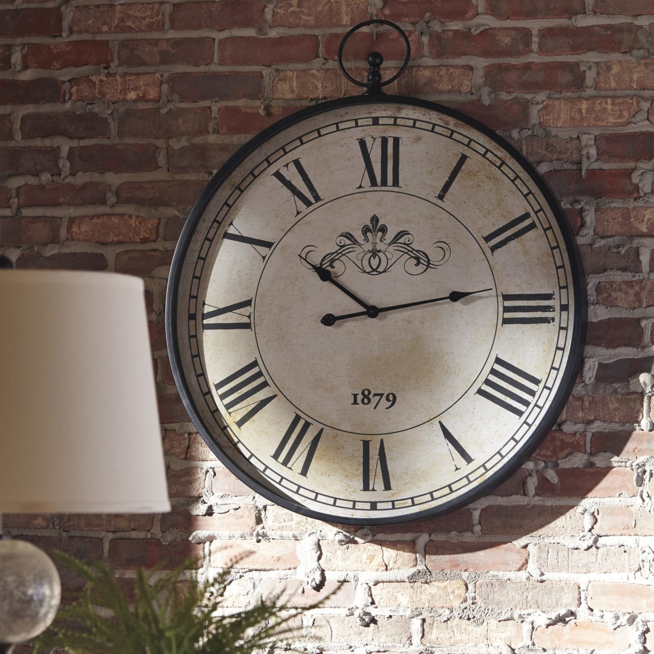 Antique Black Wall Clock - Image 2