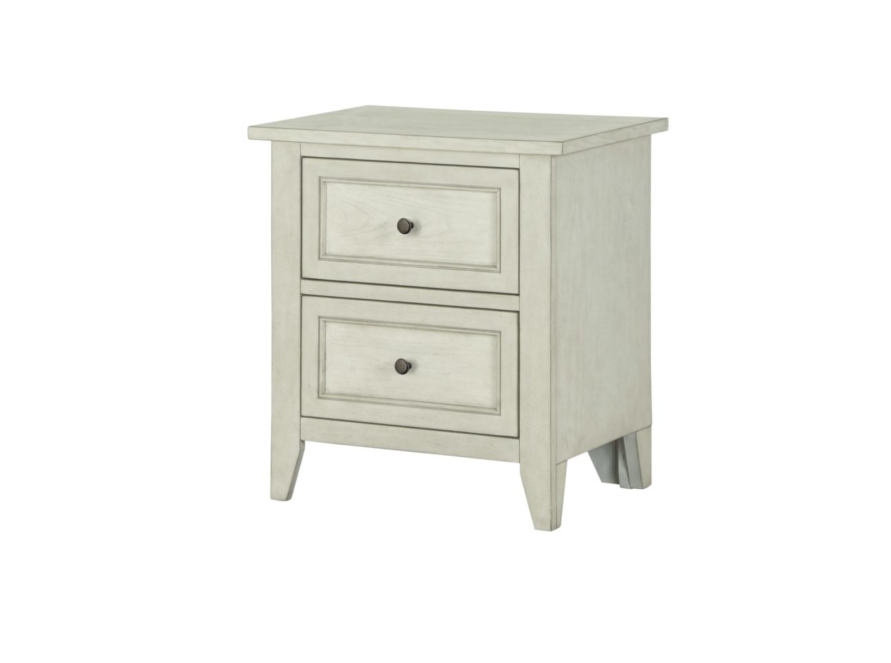 Transitional Weathered White Bedroom - Image 4