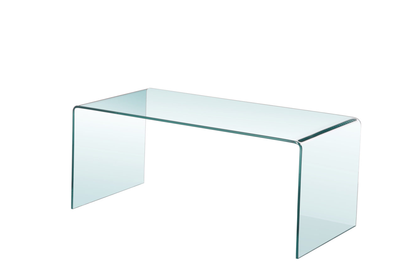 Modern Bent Glass Occasional Tables