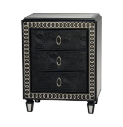 Art Deco Black Accent Chest