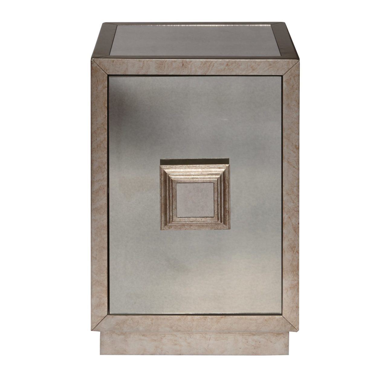 Weathered Pewter and Bronze Accent Table