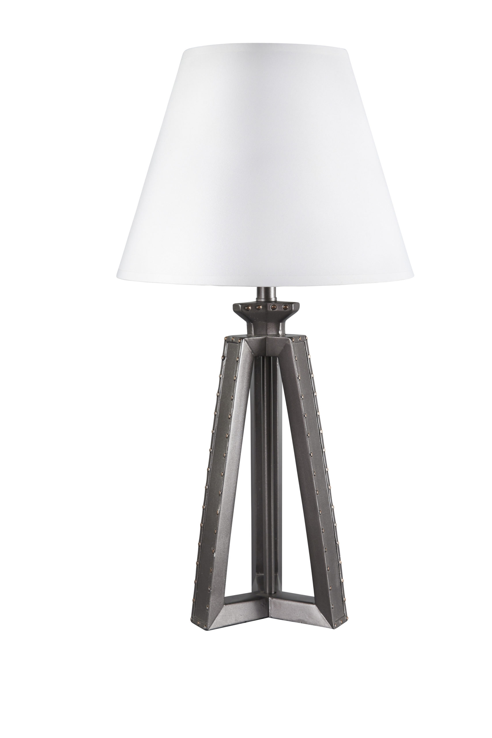 Casual Metallic Grey Table Lamp - Arrow Furniture