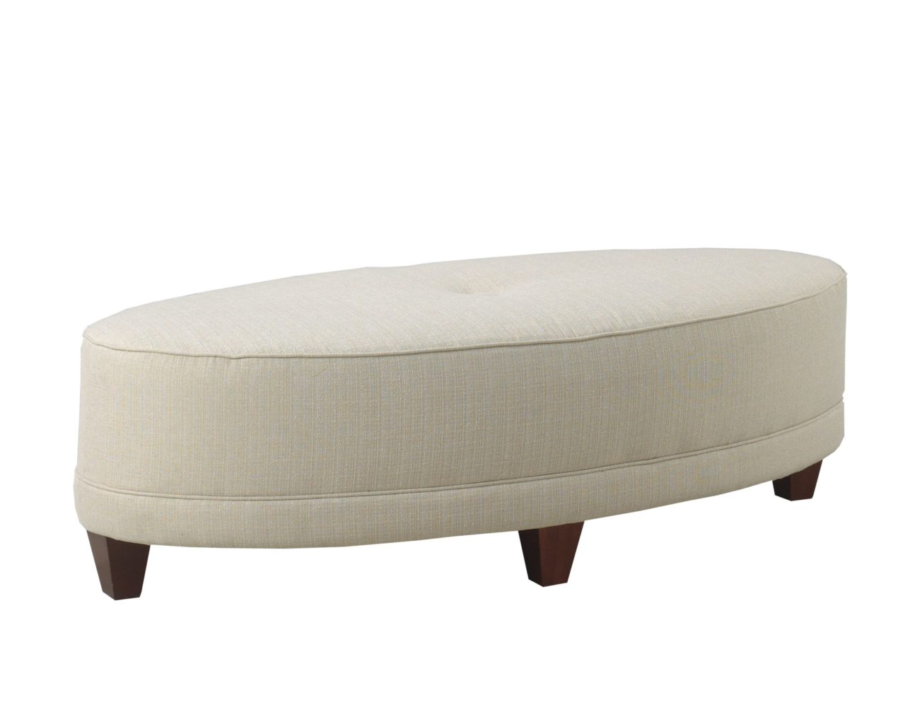 Contemporary Oval Ottoman