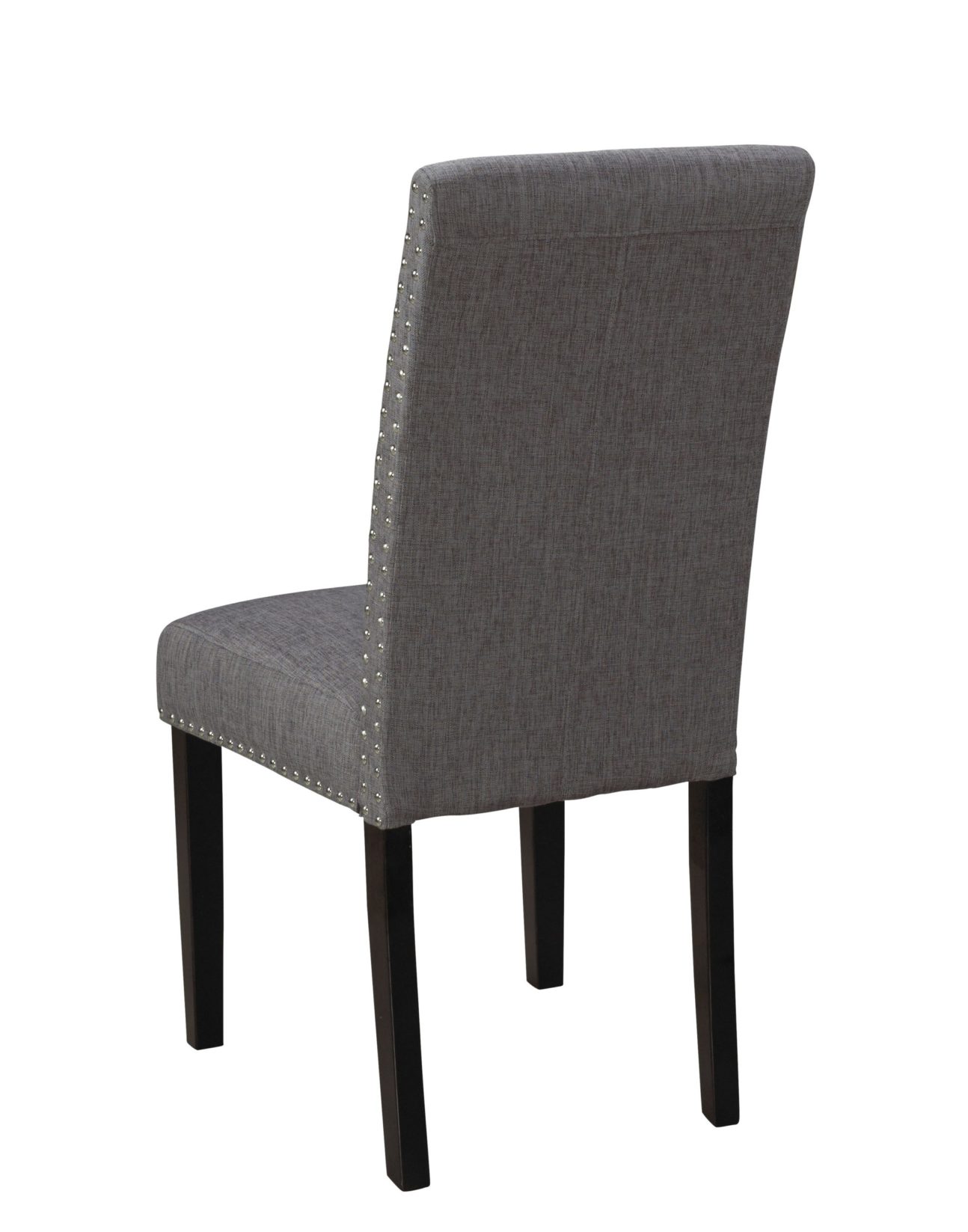 Transitional Studded Slate Dining Chair - Image 2