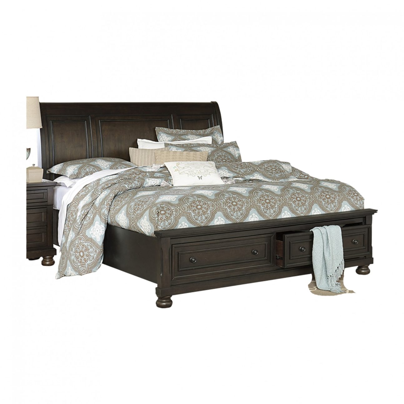 TRANSITIONAL GREY-BROWN BEDROOM - Image 2