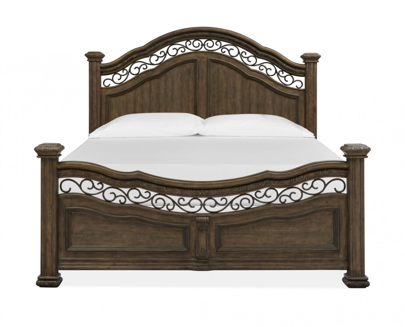 TRADITIONAL DISTRESSED BROWN BEDROOM - Image 2