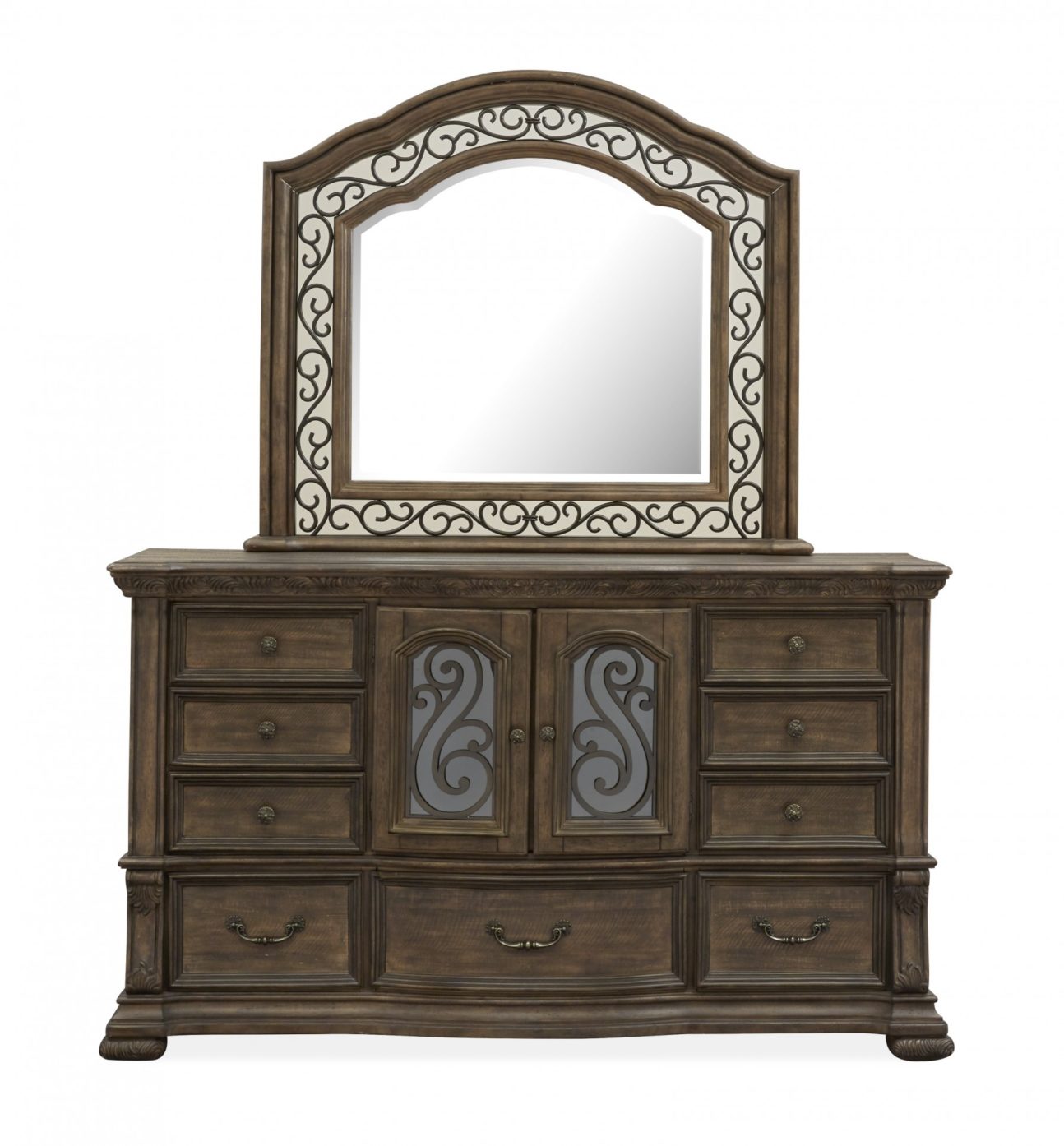 TRADITIONAL DISTRESSED BROWN BEDROOM - Image 3