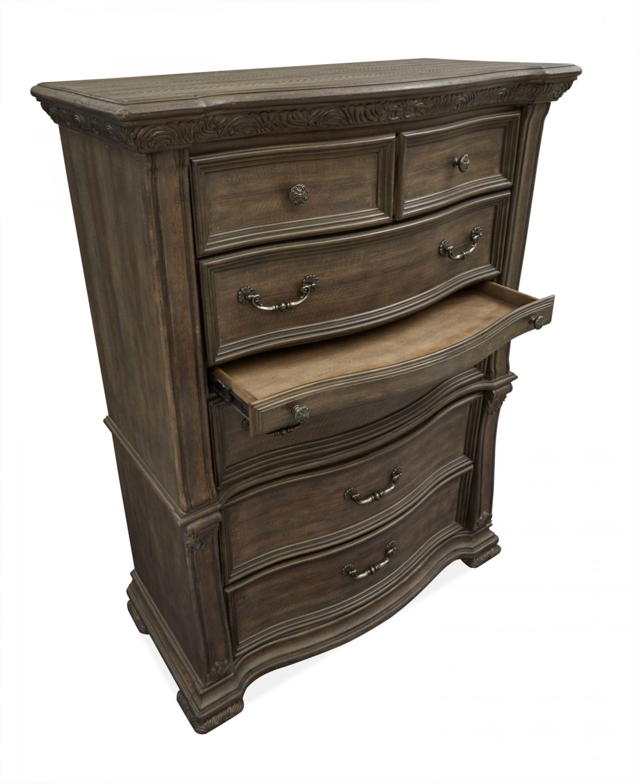TRADITIONAL DISTRESSED BROWN BEDROOM - Image 6