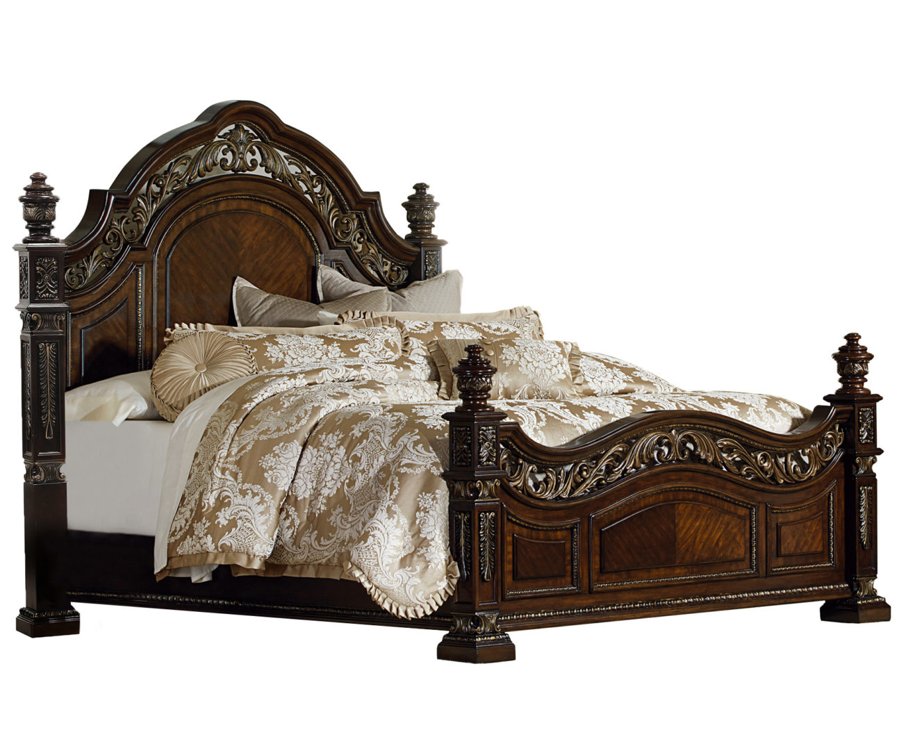 Traditional Dark Cherry Bedroom - Image 2