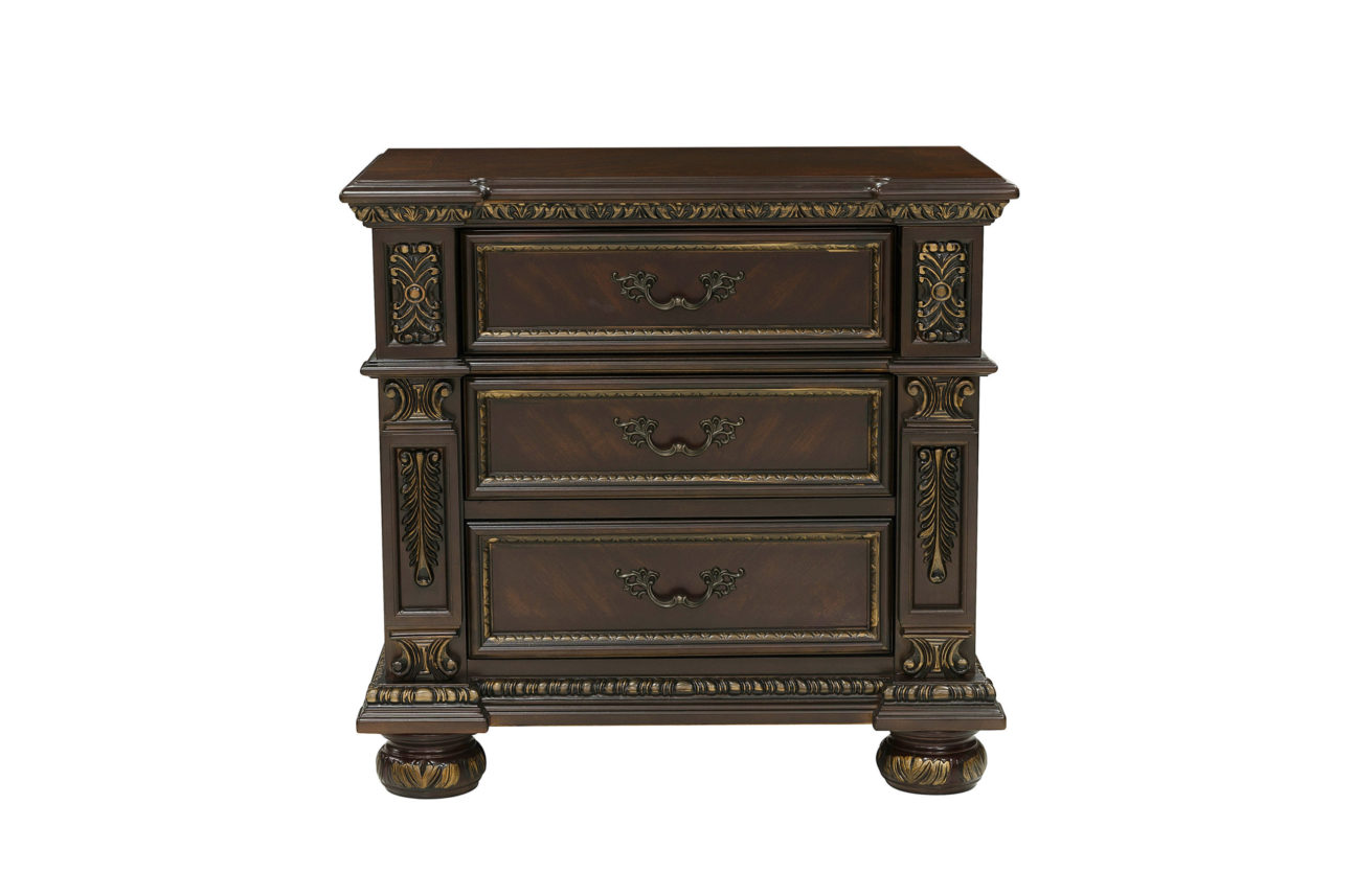 Traditional Dark Cherry Bedroom - Image 4