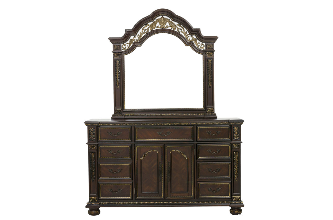 Traditional Dark Cherry Bedroom - Image 3