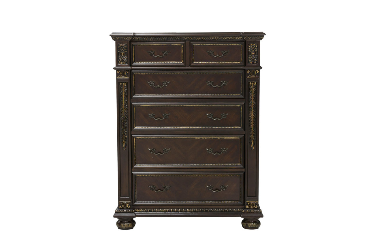 Traditional Dark Cherry Bedroom - Image 5