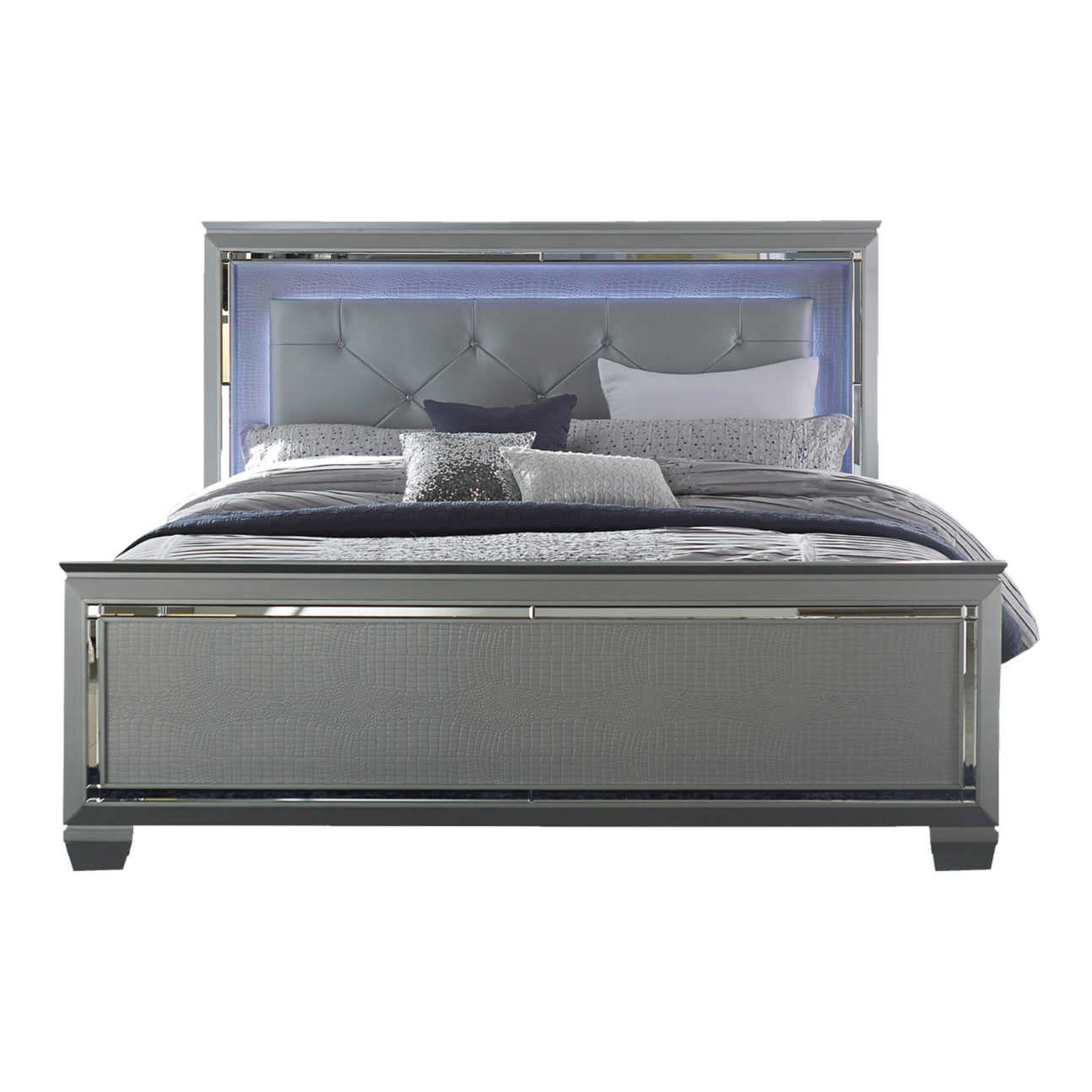 Modern Silver Grey Bedroom - Image 2