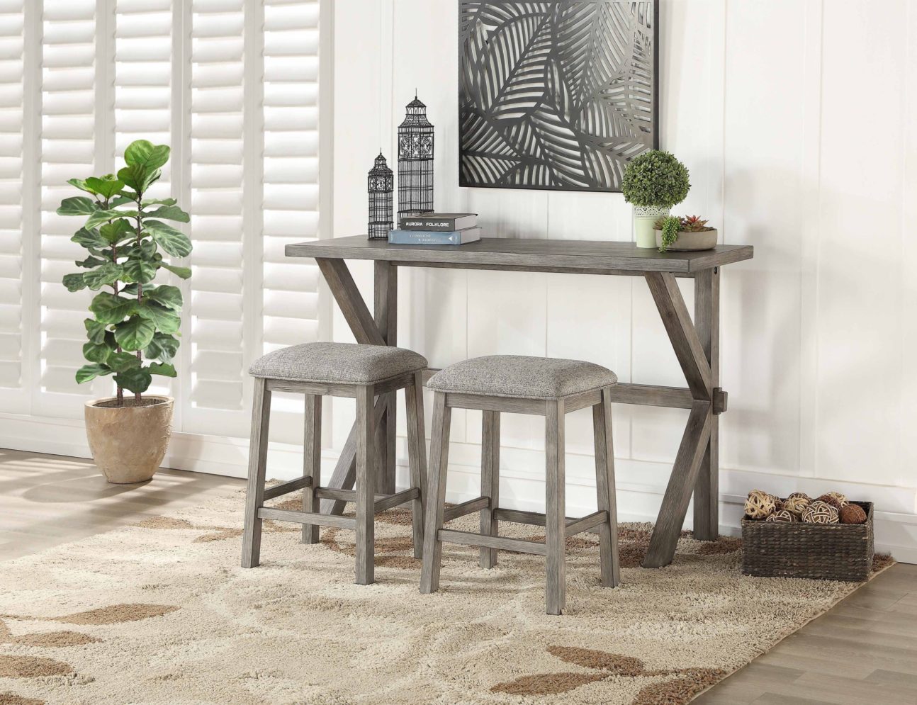 Cobb 3 Pc Counter Set - Grey