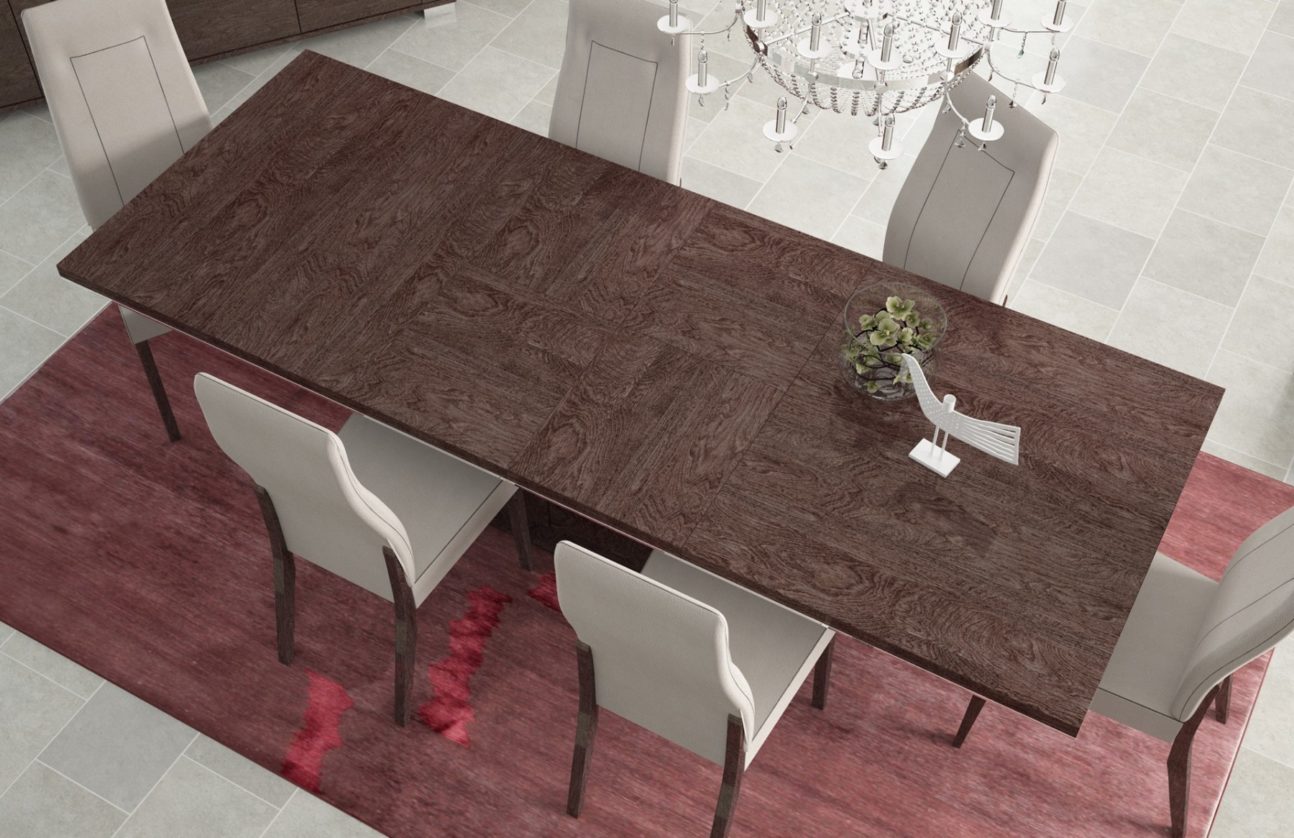 CONTEMPORARY BROWN LACQUER DINING ROOM - MADE IN ITALY! - Image 2