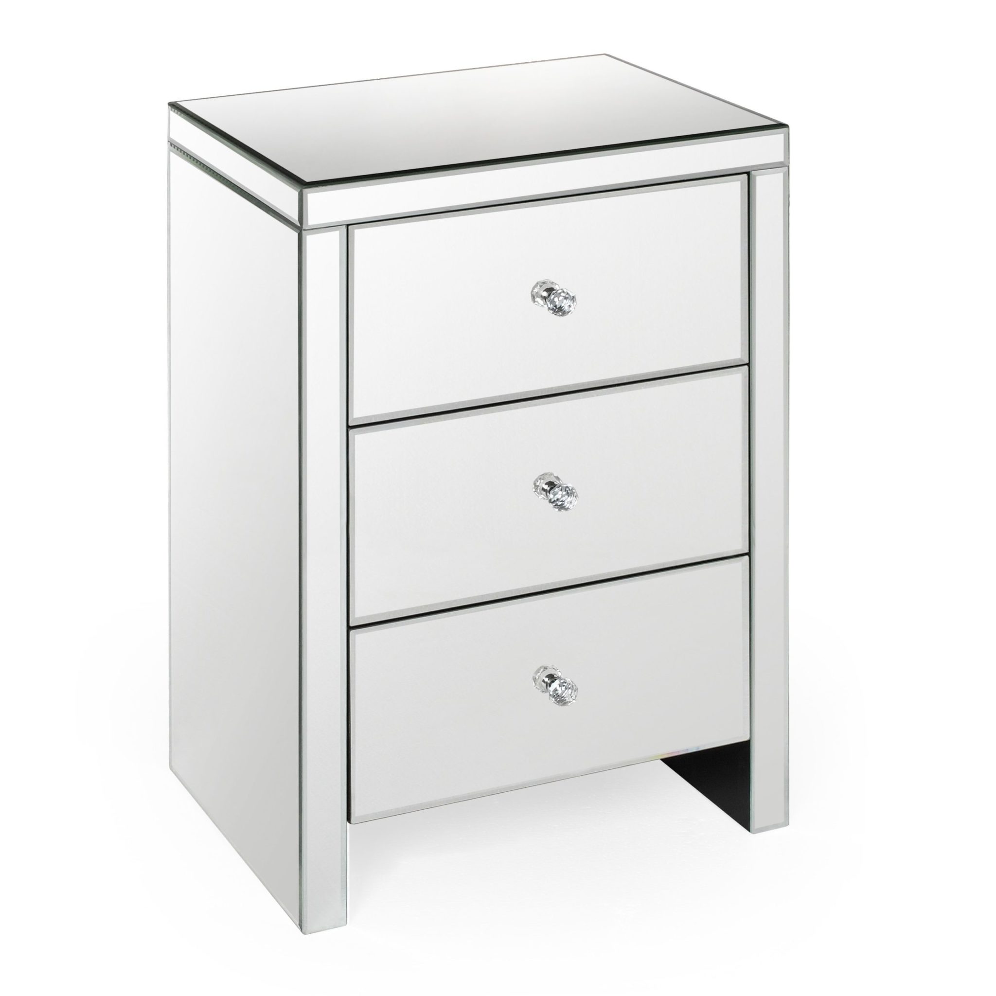 CONTEMPORARY MIRRORED NIGHT TABLE Arrow Furniture