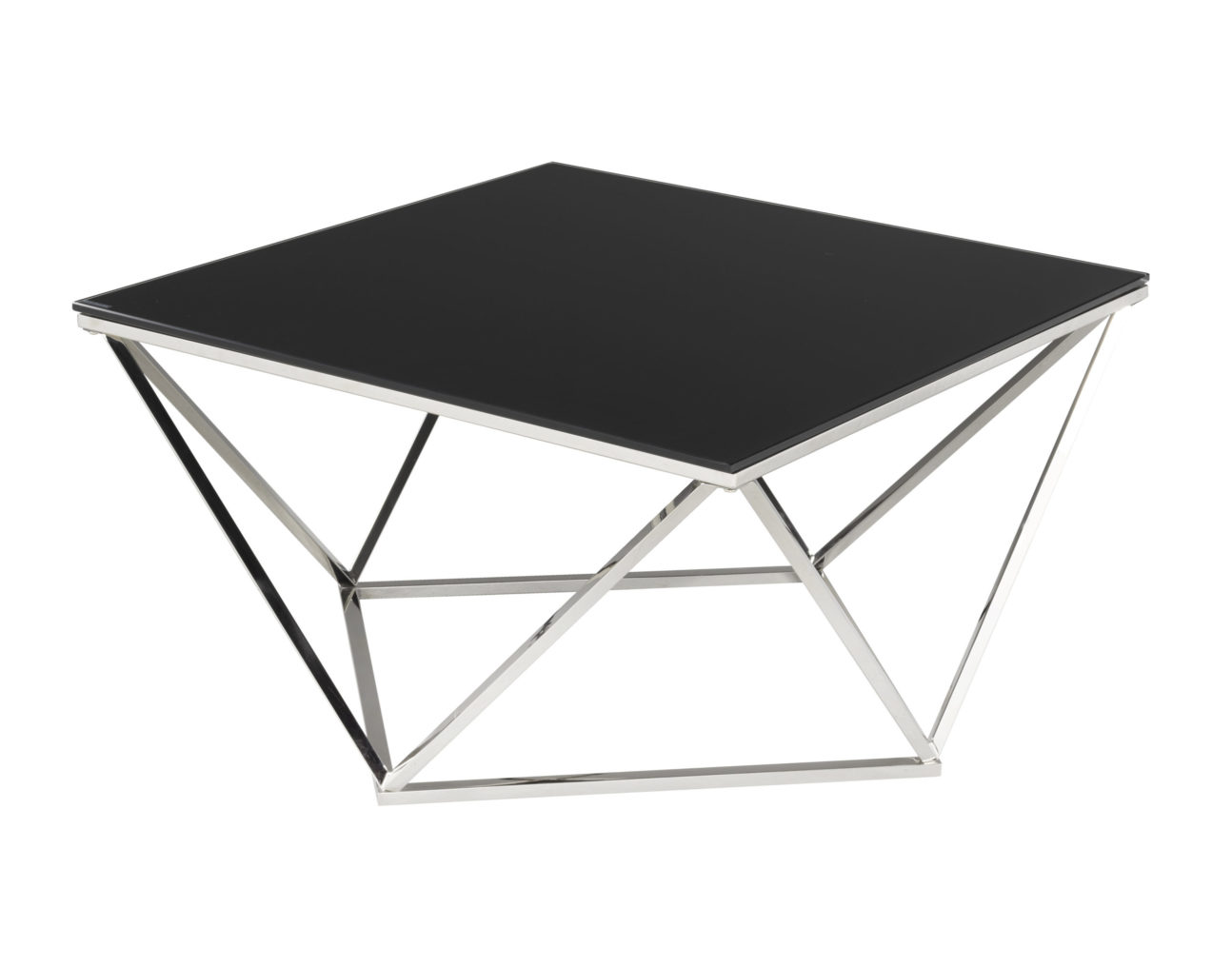 Modern Chrome and Tinted Glass Occasional Tables