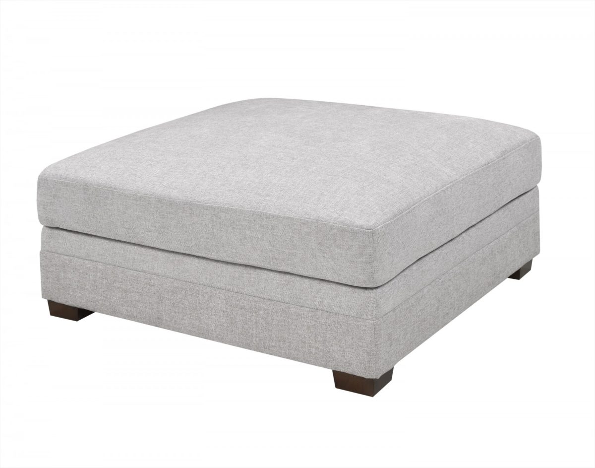 Contemporary Light Grey Ottoman Arrow Furniture