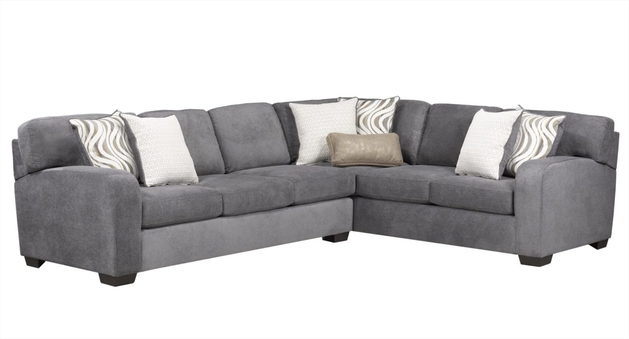 CONTEMPORARY STEEL GREY SECTIONAL