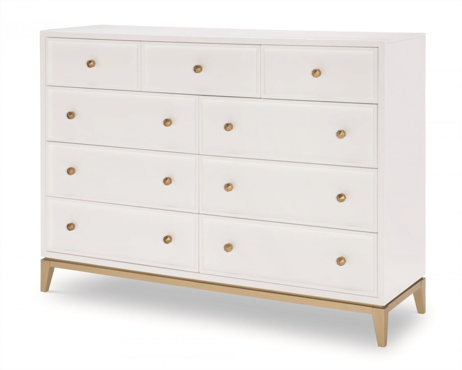 MODERN WHITE AND GOLD BEDROOM Arrow Furniture