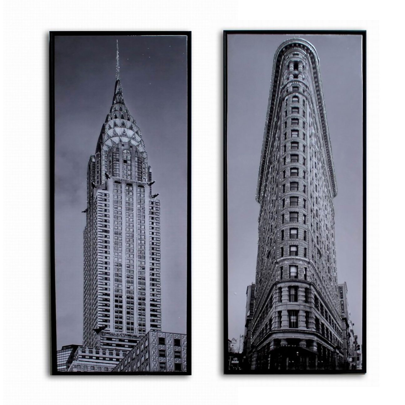 2 PIECE HI-GLOSS BUILDING PICTURES