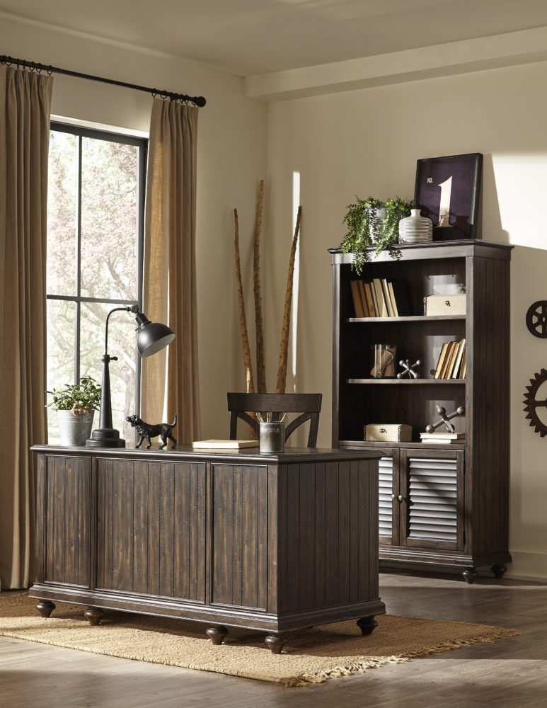 Transitional Charcoal Desk Arrow Furniture