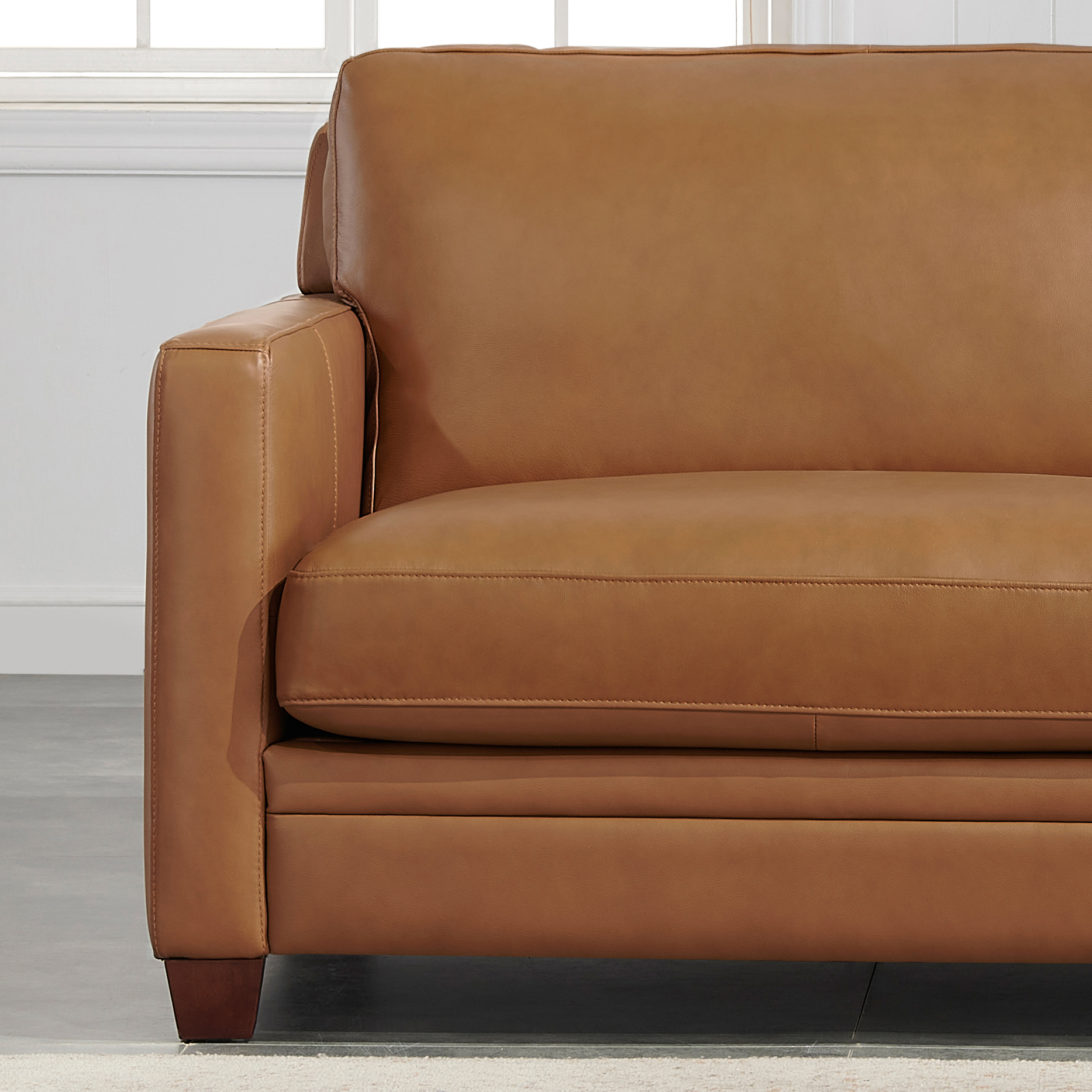 Contemporary Cognac Living Room - Arrow Furniture
