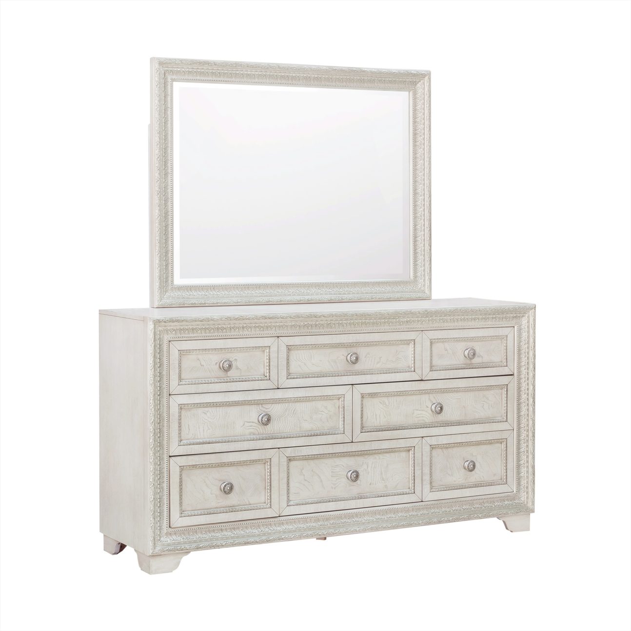 Traditional Champagne Silver Bedroom - Image 3