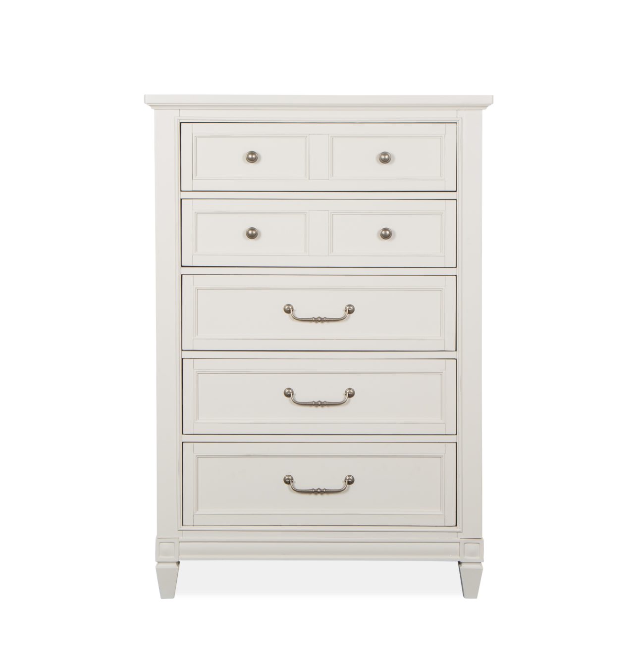 Transitional Egg Shell White Bedroom - Image 6