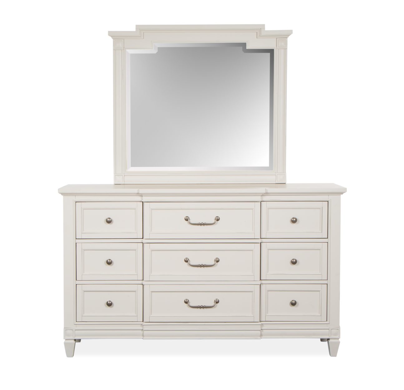 Transitional Egg Shell White Bedroom - Image 3