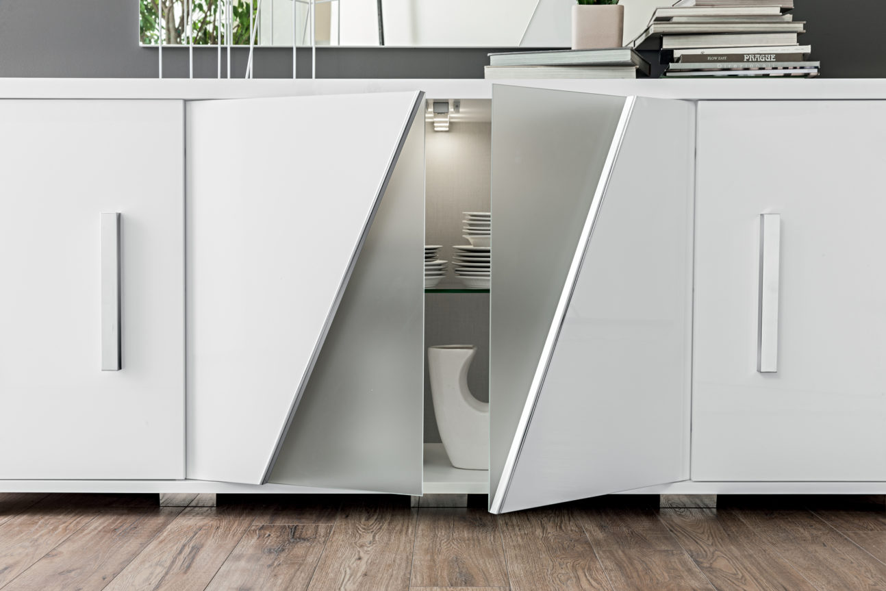 Contemporary White Lacquer Dining Room – Made in Italy! - Image 3