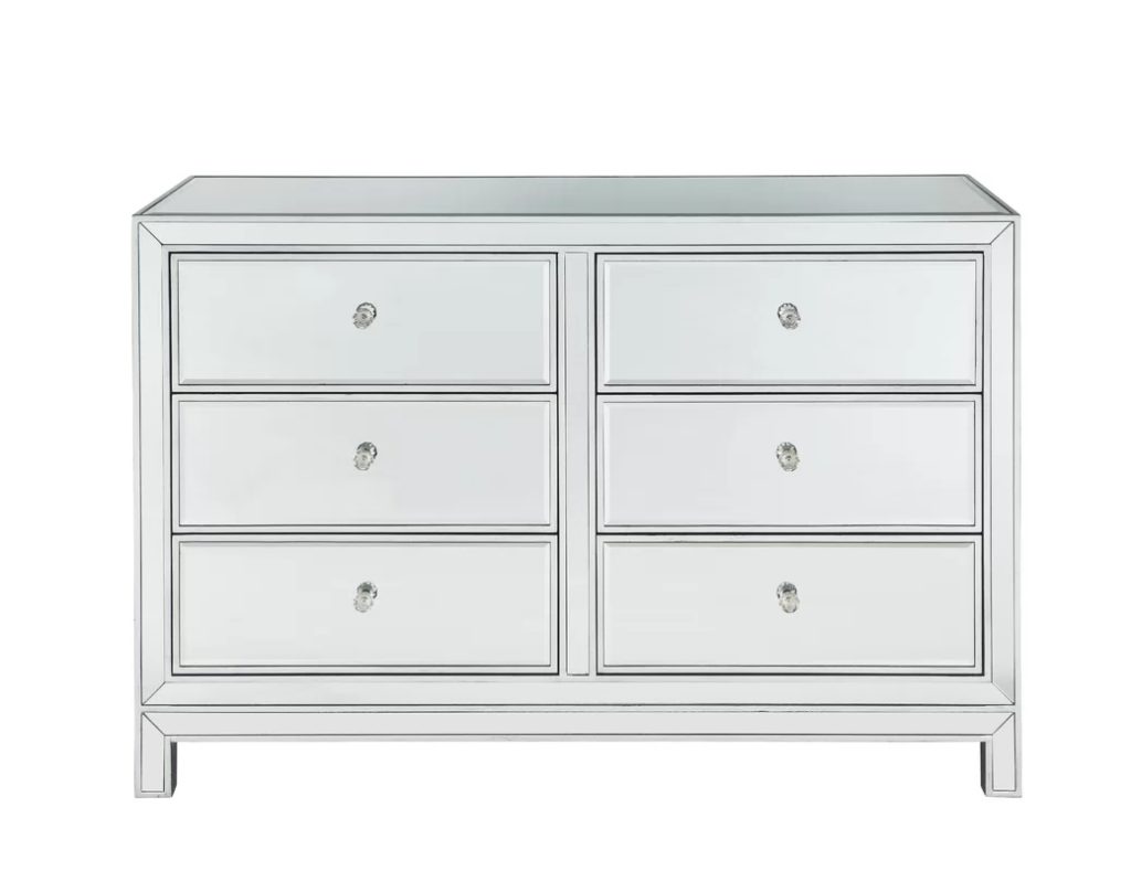 Contemporary Mirrored Dresser Arrow Furniture