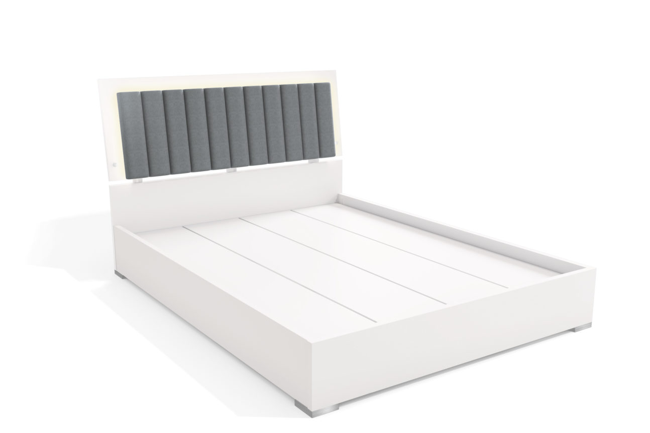 Modern White Gloss Bedroom - Image 2