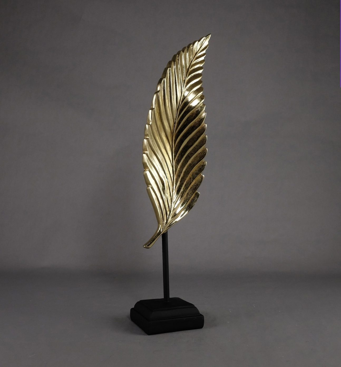Gold Leaf on Black Base - 17"