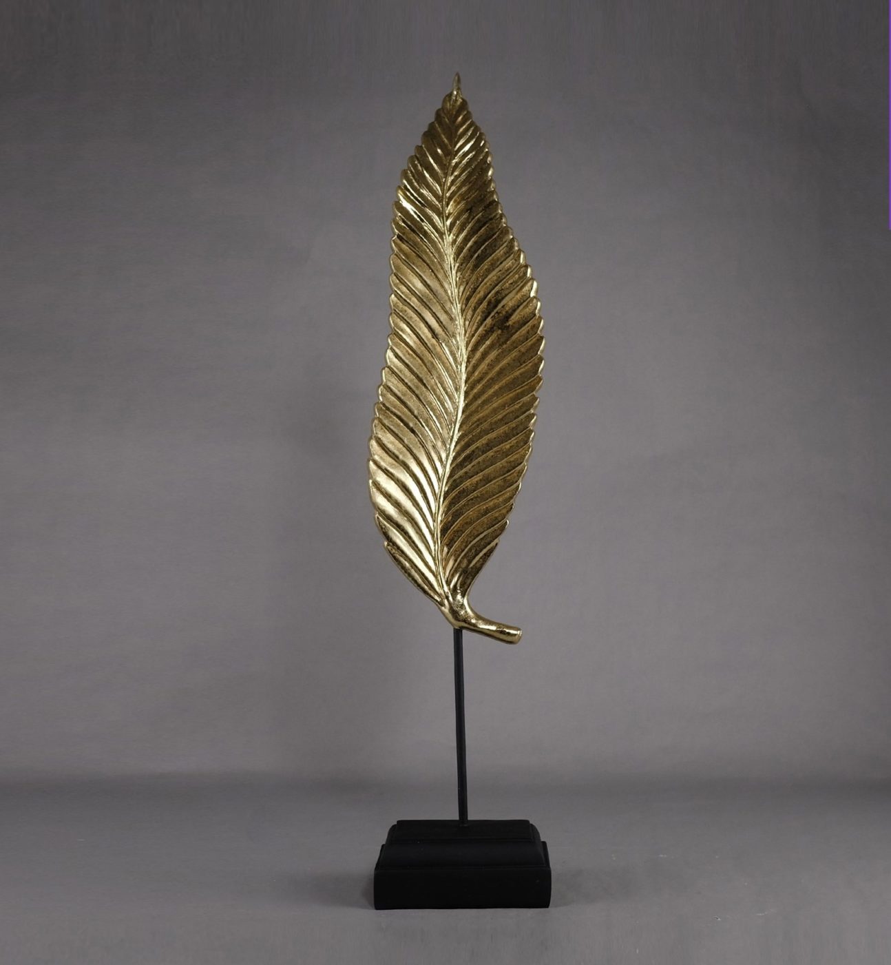 Gold Leaf on Black Base - 23"