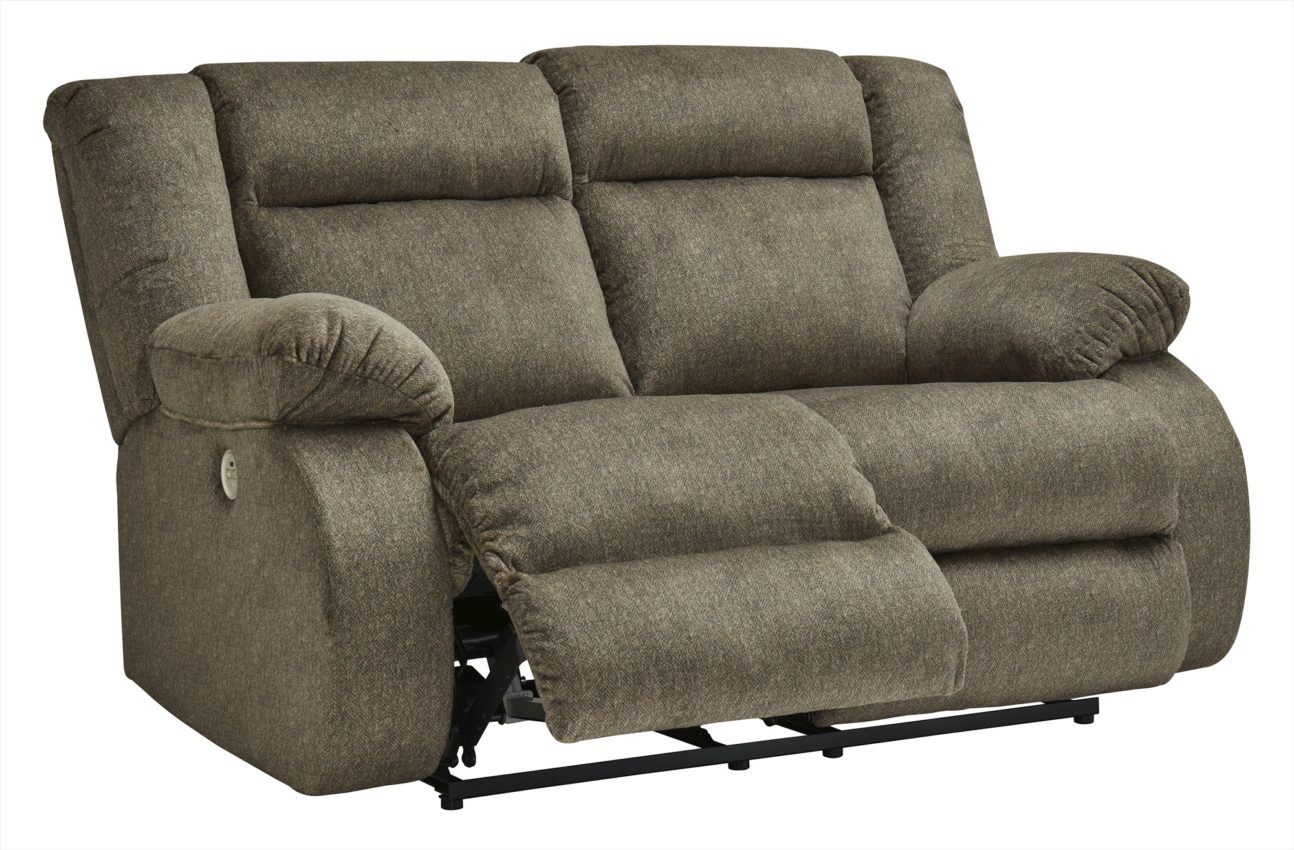 Contemporary Light Brown Power Reclining Living Room - Image 3