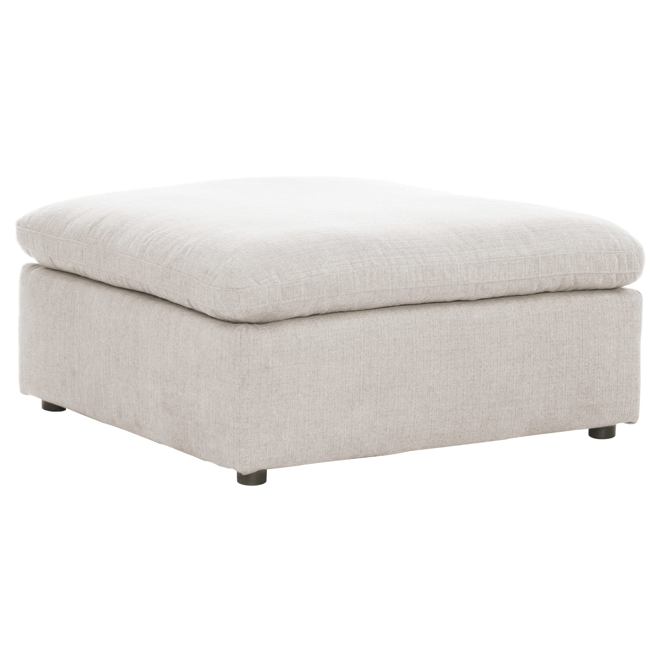 Contemporary Ivory Ottoman Arrow Furniture