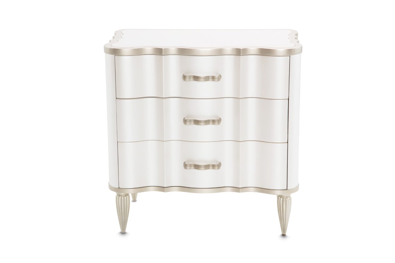 Transitional Creamy Pearl Bedroom - Image 5