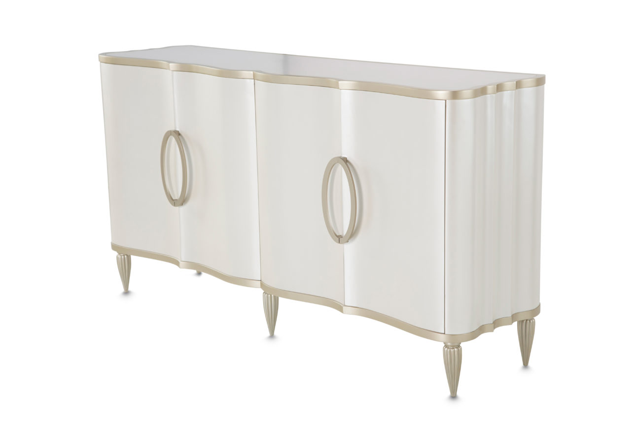 Contemporary Creamy Pearl Dining Room - Image 5