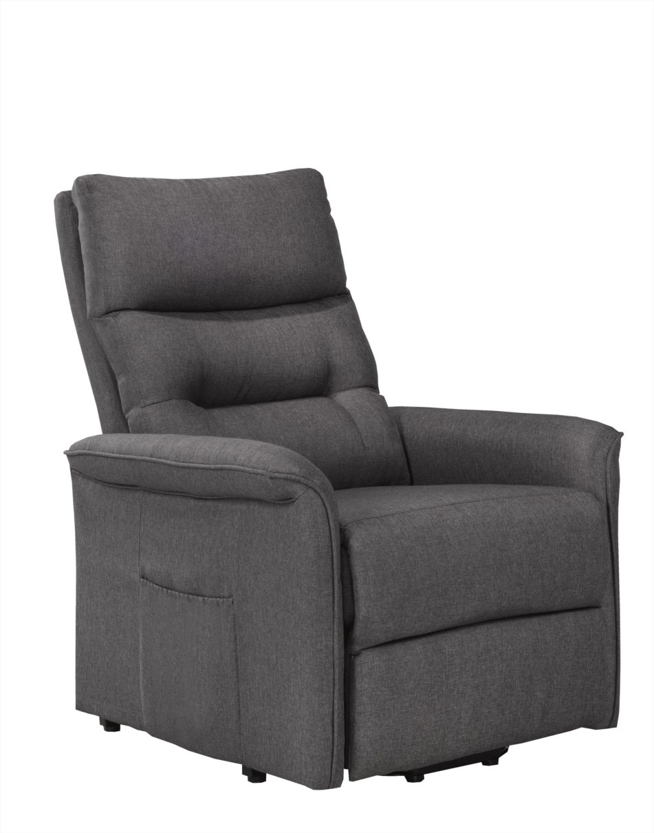 Contemporary Dark Grey Power Lift Chair Arrow Furniture